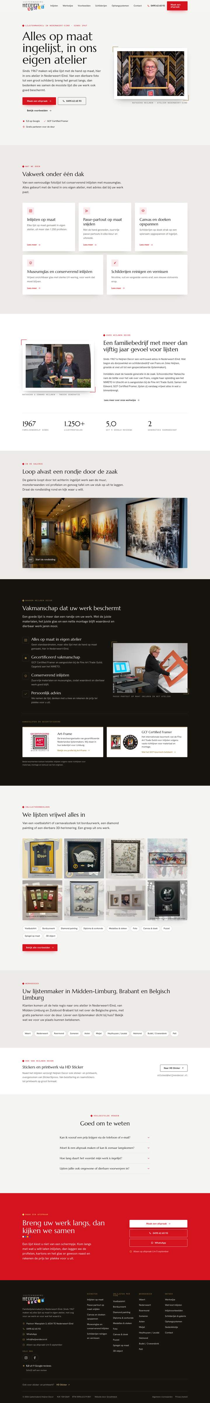 Lijstenmakerij Heijnen Decor: Nieuw