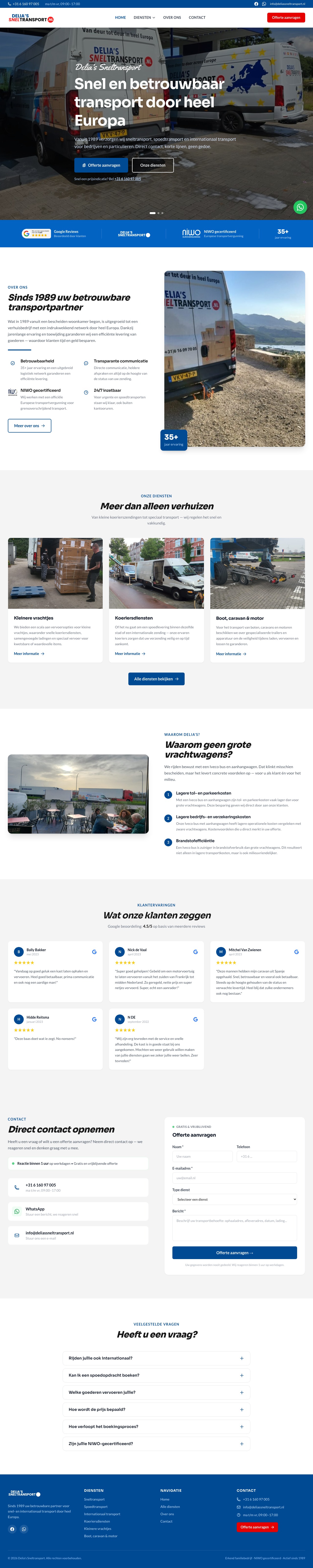 Delia's Sneltransport